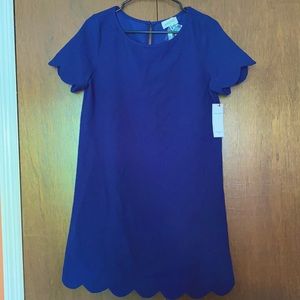 Red Dress Boutique navy scalloped hem dress